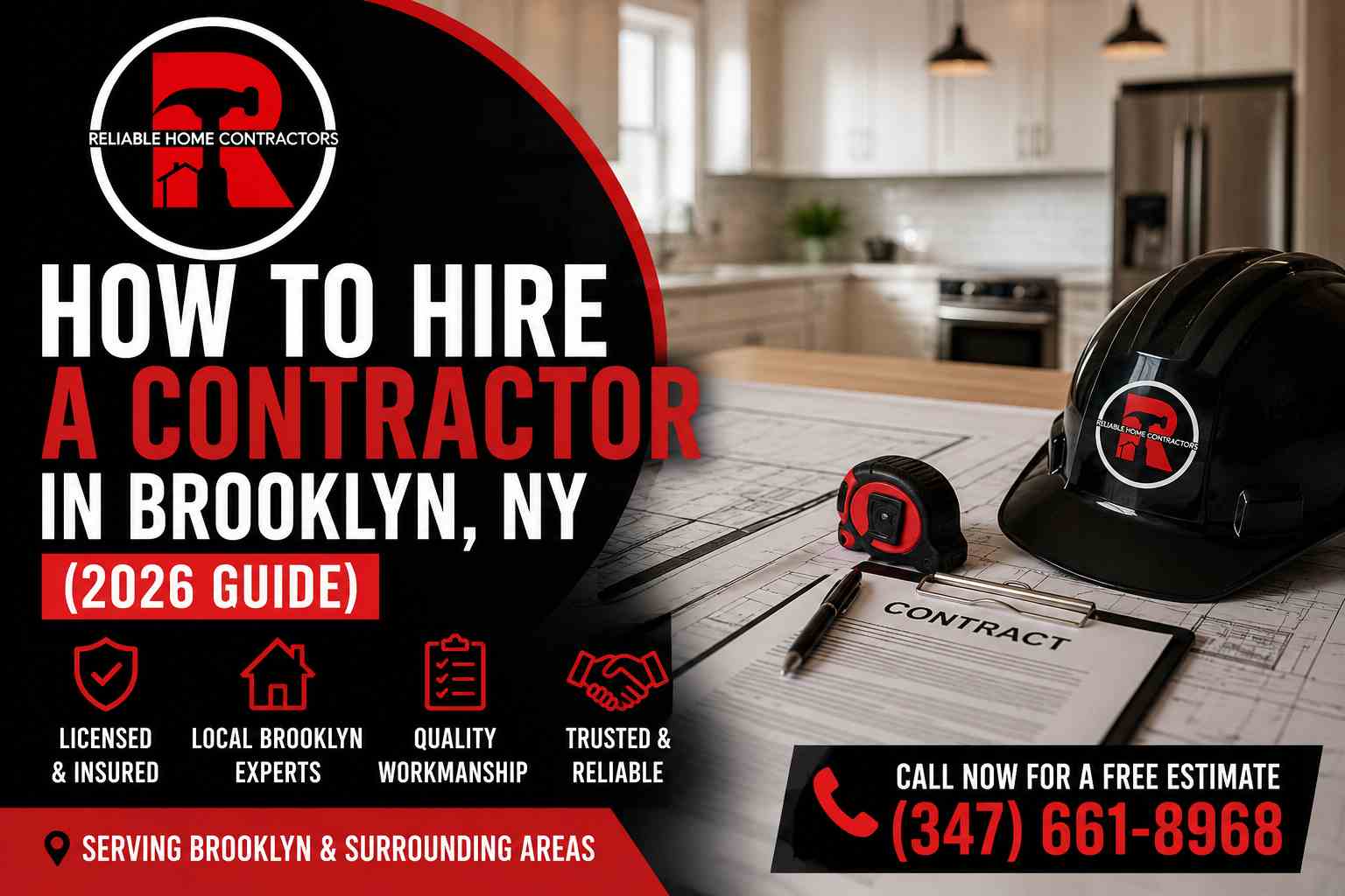 Reliable Home Contractors guide on hiring a contractor in Brooklyn, NY for home renovations (2026)